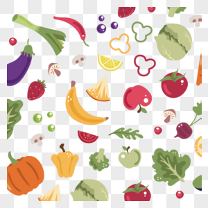 卡通蔬菜免抠素材下载-正版素材401095245